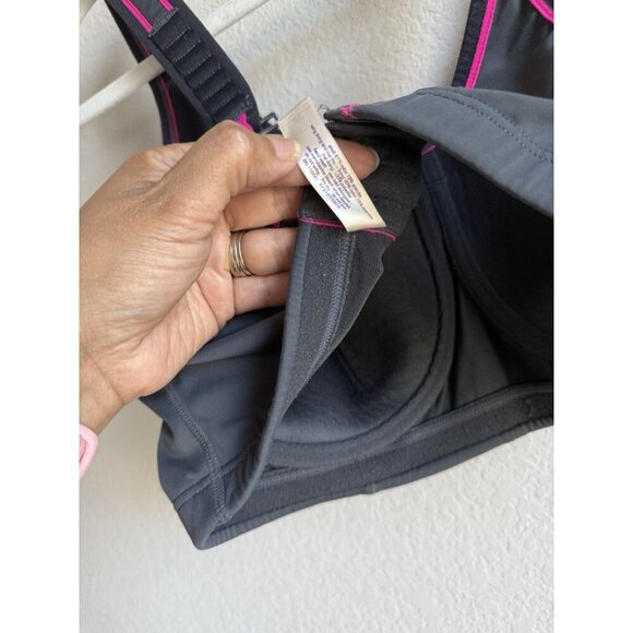 Cacique Sports Bra Women’s 38DDD High Impact Molded Underwire Dusty Gray - Picture 11 of 13